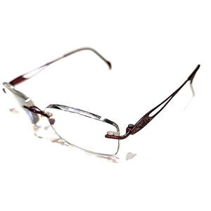 Stepper SI96523 F033 Red Rimless Rectangle Eyeglasses Frame 53-16 135